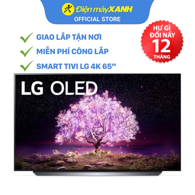 [FREESHIP] Smart Tivi OLED LG 4K 65 inch 65C1PTB