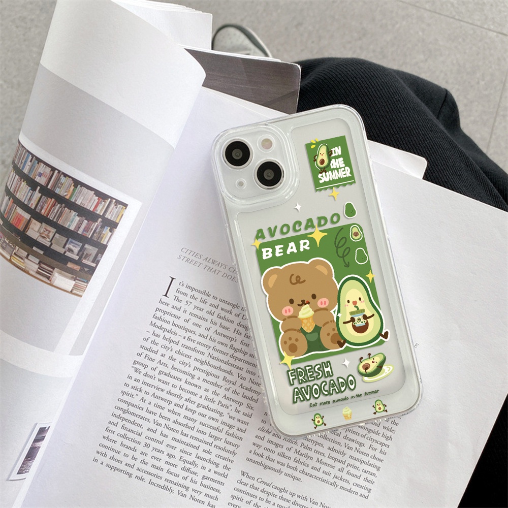 Ốp Điện Thoại Mềm Trong Suốt Chống Sốc In Họa Tiết Dễ Thương Cho IPhone 11 13 12 X XS Pro Max XR 12 13