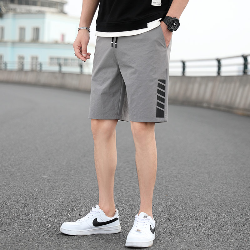 Men Shorts Summer Handsome Sports Short Pants Cropped Drawstring Trousers Men's Clothing M-4XL