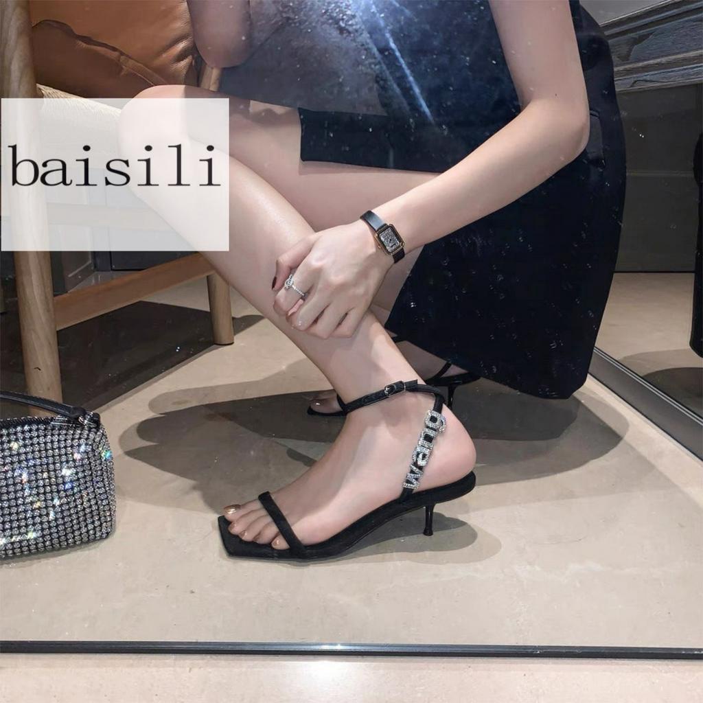 GIÀY CAO GÓT BAISILI - SANDAL NỮ QUAI NGANG MẢNH LỤA PHONG CÁCH THỜI TRANG HIỆN ĐẠI BG220645