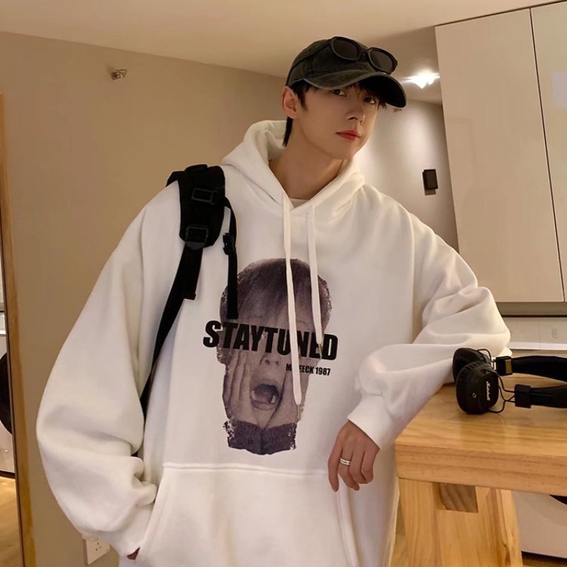 Áo hoodie dáng dài thời trang Hàn Quốc cho nam