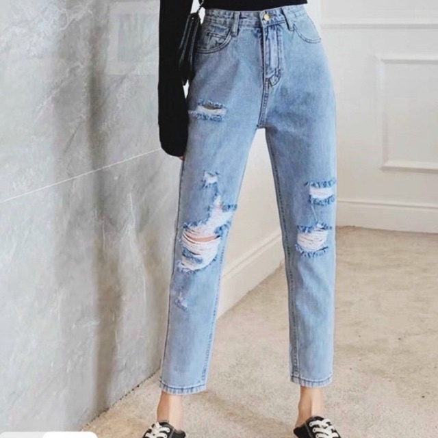 BIGSIZE (30-35) QUẦN BAGGY JEANS VNXK NỮ LƯNG CAO RỘNGFreeship Size Lớn Chất Đẹp Ma 122 - TC Shop Jeans