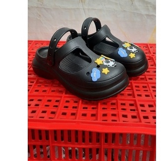 SỤC KHOÉT LỖ NỮ, DÉP SỤC QUAI SAU TĂNG CHIỀU CAO 5.5CM TẶNG KÈM NHIỀU STICKER