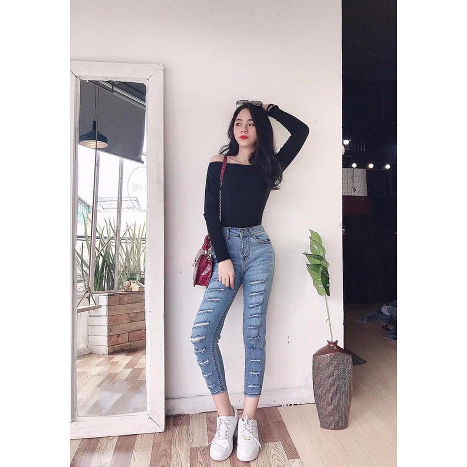 QUẦN JEAN NỮ RÁCH KIỂU