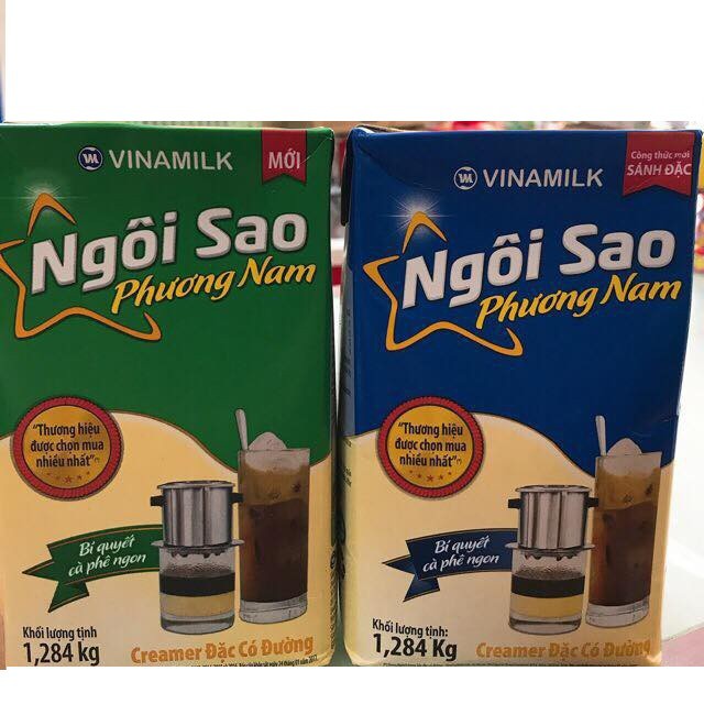 1 HỘP SỮA ĐẶC NGÔI SAO PHƯƠNG NAM - VINAMILK HỘP 1,284KG