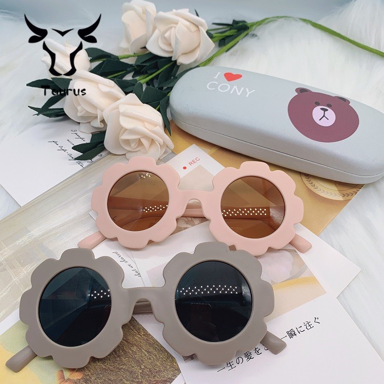 (Bán Buôn Sỉ) Kính Mát, Kiếng Mát Hình Hoa Chống Tia UV Cho Bé