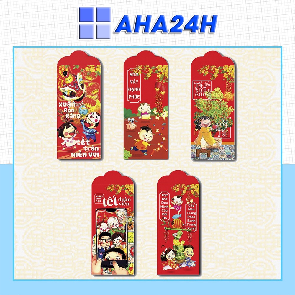 Combo 100 Bao Lì Xì Tết nhâm dần 2022 Tổng Hợp đủ Mẫu Giá Sỉ ⚡FREESHIP⚡ Giao Đủ Mẫu