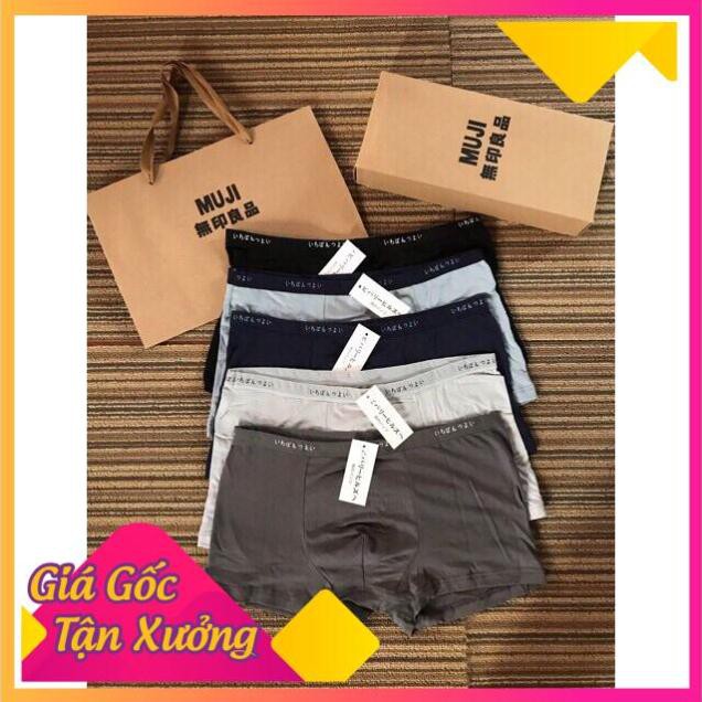 Hộp 5 Quần Sịp Đùi Cotton Cao Cấp Xuất Nhật