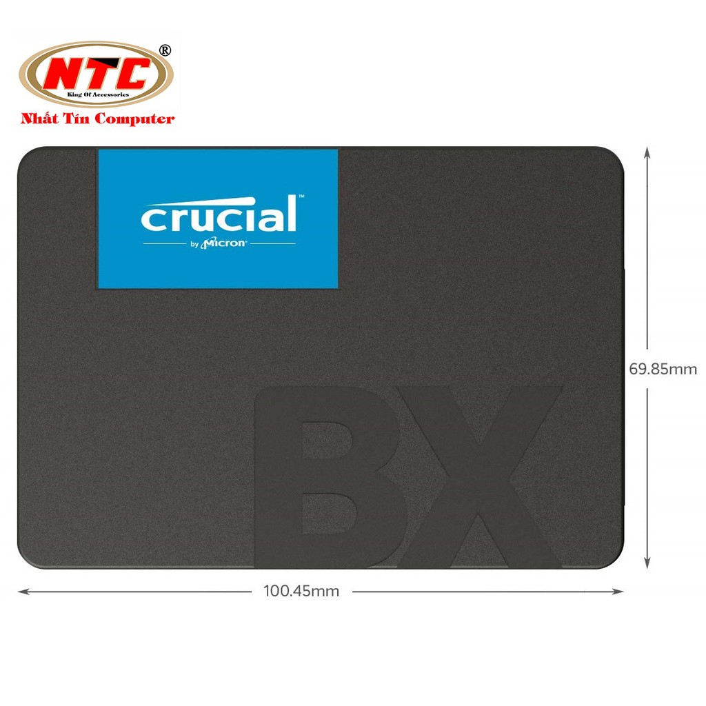 Ổ cứng SSD gắn trong Crucial BX500 3D NAND SATA III 2.5 inch 960GB R540MB/s W500GB/s