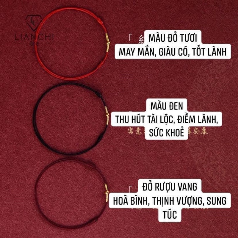 VÒNG TAY CHỈ MAY MẮN