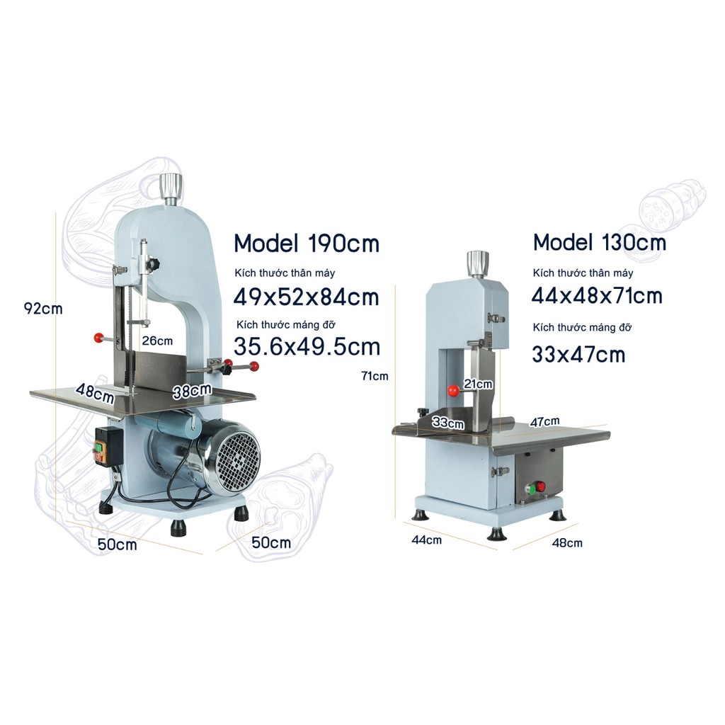 Máy Cắt Xương, Máy Cắt Thịt Đông Lạnh BC130. Hoạt Động Công Suất Cao 24/7, Dễ Vận Hành, Tiết Kiệm Điện, Hàng Nhập Khẩu