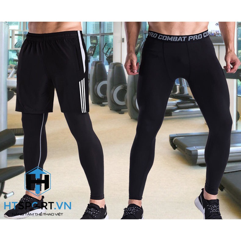 Quần Giữ Nhiệt Nam, Quần Body Pro Combat Dài LEGGING Jogger Tập Gym Bóng Rổ Đá Bóng Nam