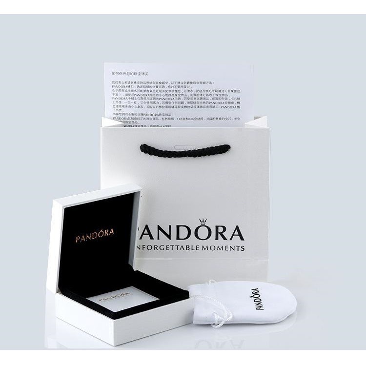 PANDORA Vòng Đeo Tay Mạ Bạc 925 Mỏng Cao Cấp Thời Trang