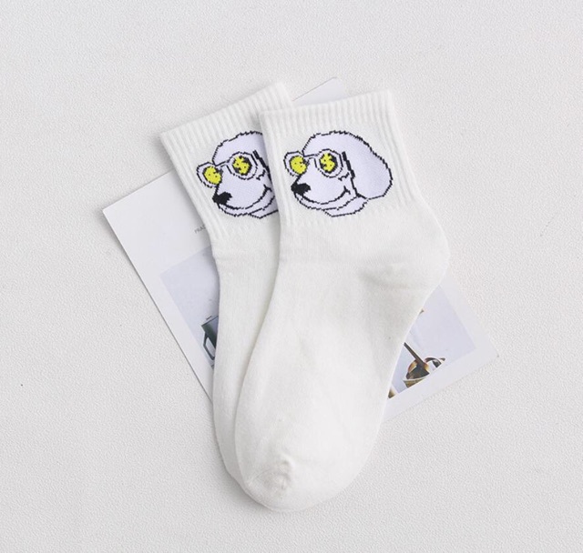 [Nhiều hình] Tất cổ nhỡ hình thù cực đáng yêu - Tất cotton đi cực êm chân - Vớ xinh giá rẻ cho cả nam nữ