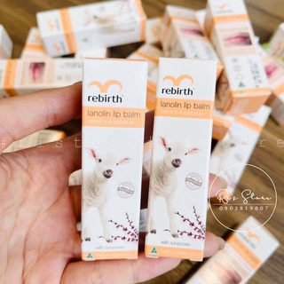 Son dưỡng môi chiết xuất nhau thai cừu Rebirth Lanolin Lip Balm 3.7g