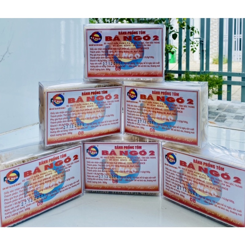 Bánh phồng tôm Bà Ngó 2 Sóc Trăng 500g LOẠI ĐẶC BIỆT