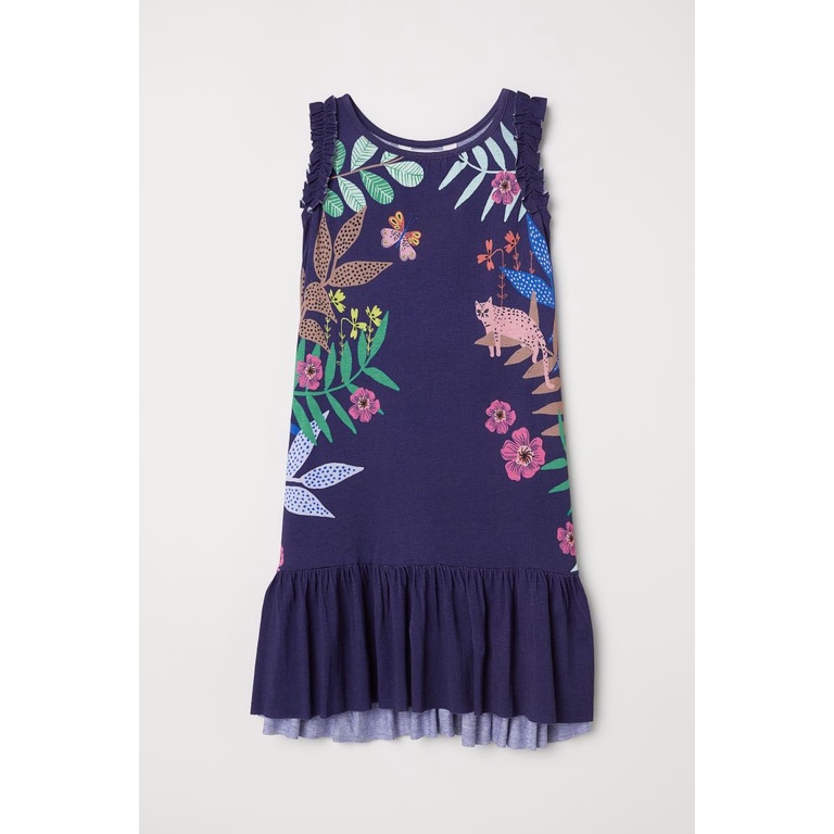 Váy sát nách navy tim HM H&M size 1.5-2y_hàng chính hãng authentic