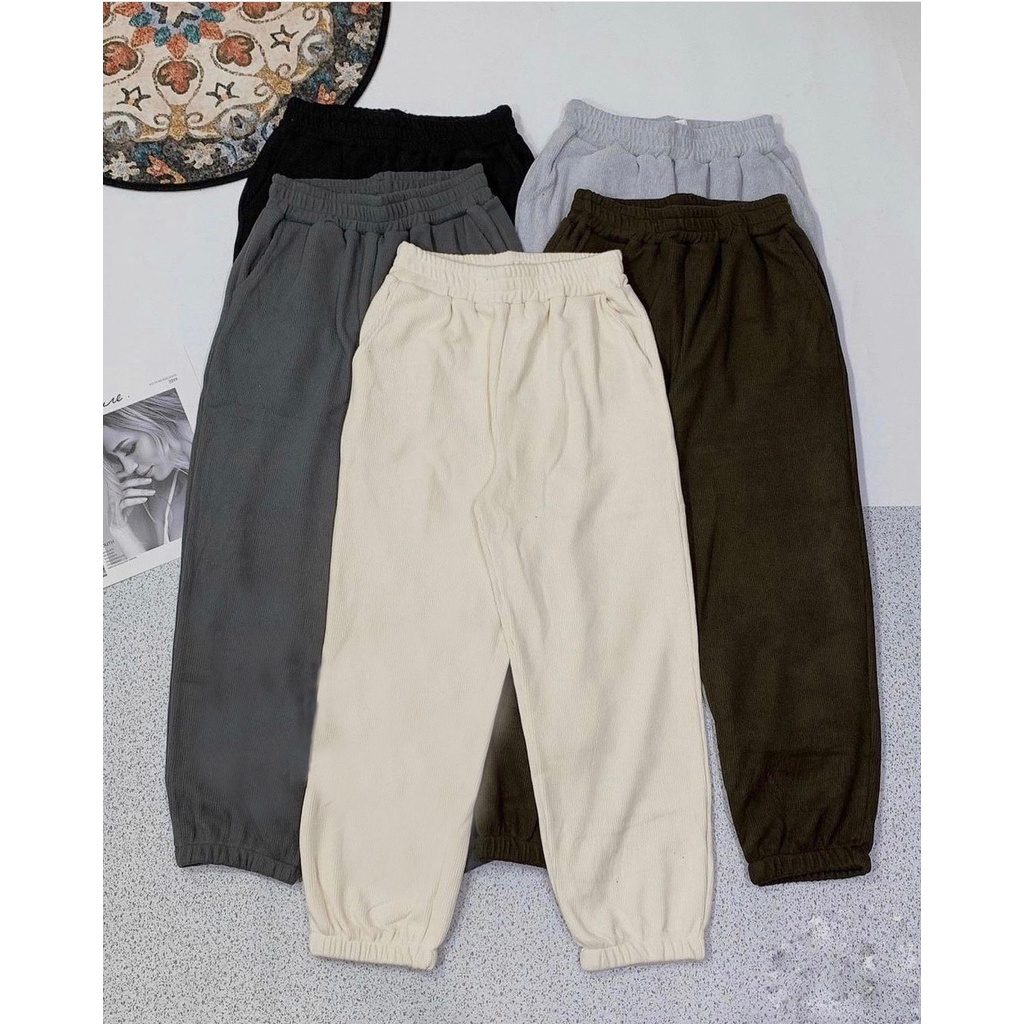 Quần jogger bo gấu nỉ len tăm mịn, quần thể thao bo cá tính 4 màu năng động trẻ trung Kozoda Q17 | BigBuy360 - bigbuy360.vn