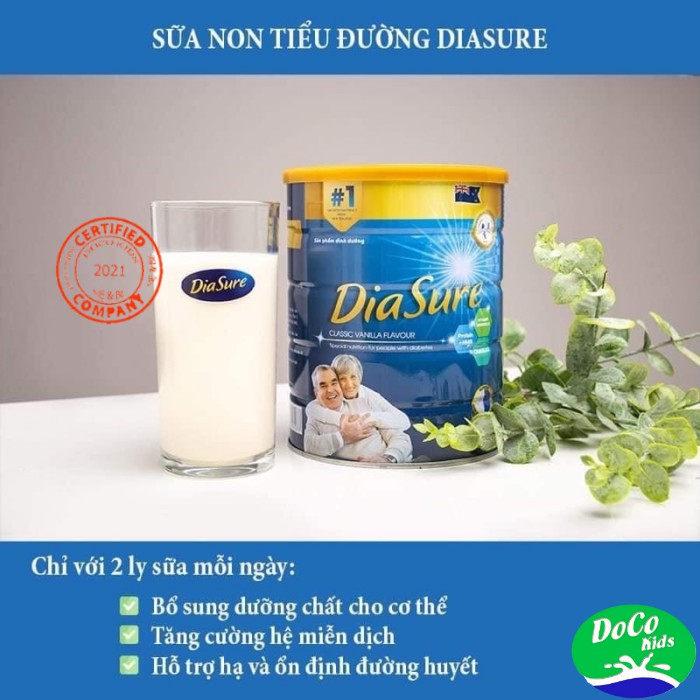 Sữa DiaSure sữa non dành cho người tiểu đường hộp 650gr( Date mới 2023 )
