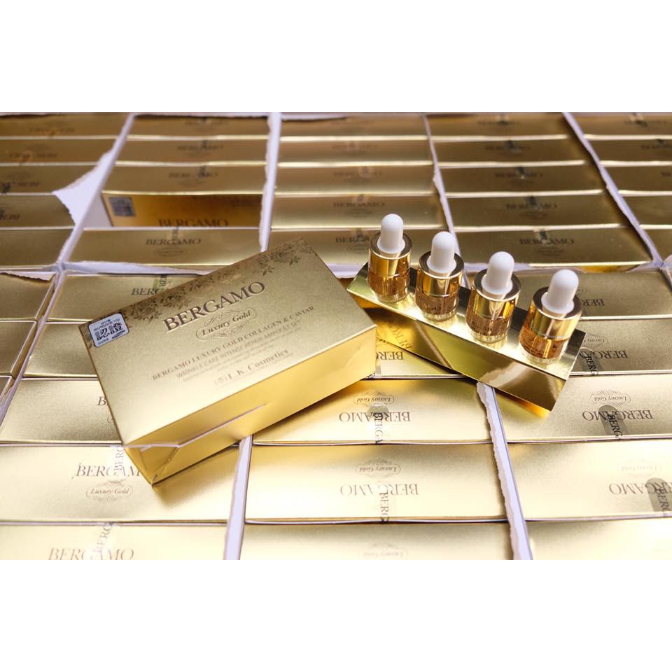 Set serum Bergamo Luxury Gold Collagen & Caviar