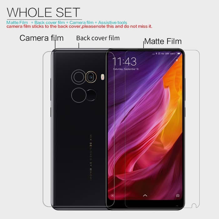 Nillkin Kính Cường Lực Bảo Vệ Màn Hình Cho Xiaomi Mi Mix 2 / Xiaomi Mi Mix 2s / Xiaomi Mi Mix Evo Mờ / Matte