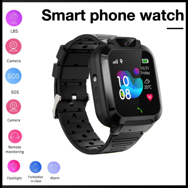 Đồng Hồ Thông Minh Zevaret Q16s Cảm Ứng Sos Chống Thấm Nước Dành Cho Bé Trai Và Bé Gái