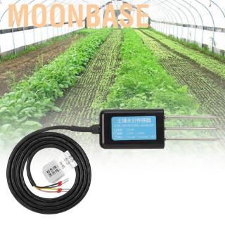 Moonbase Soil Moisture Sensor Humidity Temperature Electrical Conductivity Tester Meter RS485 Output