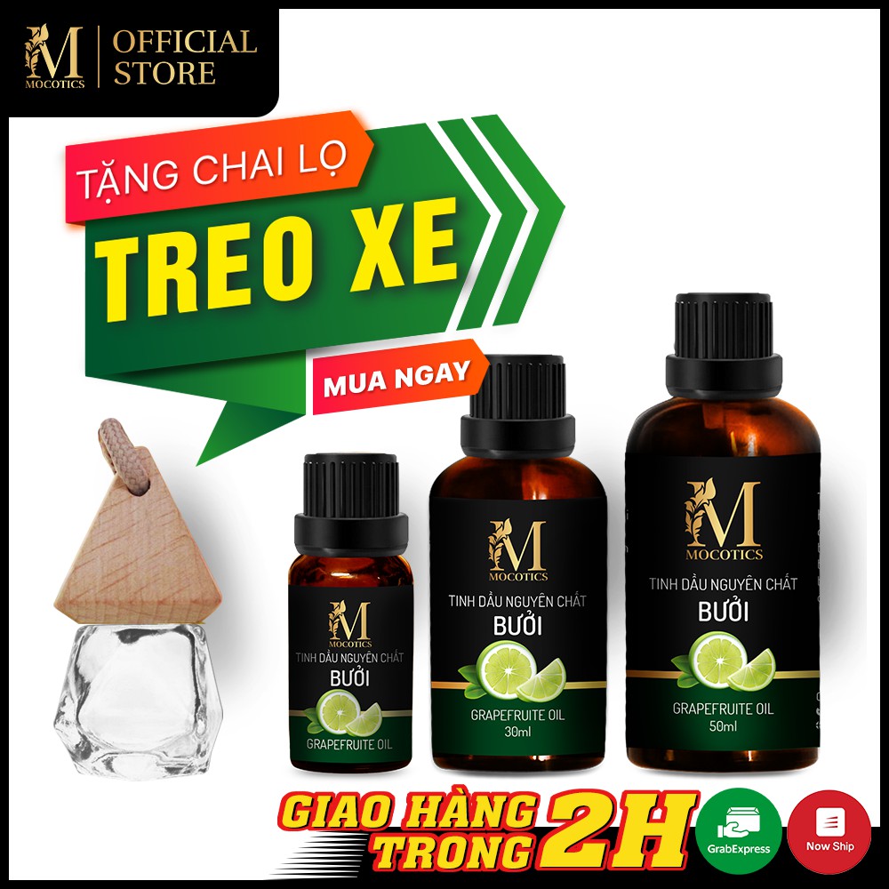 Tinh Dầu Vỏ Bưởi Mocotics 10ML | 100% Thiên Nhiên Nguyên Chất | Kháng Khuẩn | Chăm Sóc Tóc | Có QUATEST 3