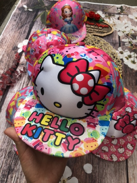 Mũ kết 3D hoạt hình hiphop cho bé gái