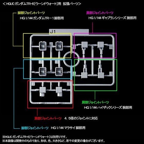 Mô hình nhựa lắp ráp HG 1/144 GUNDAM TR-1 HAZEL CUSTOM TR1 &amp; EXPANSION PARTS SET TR6 for GUNDAM TR-6