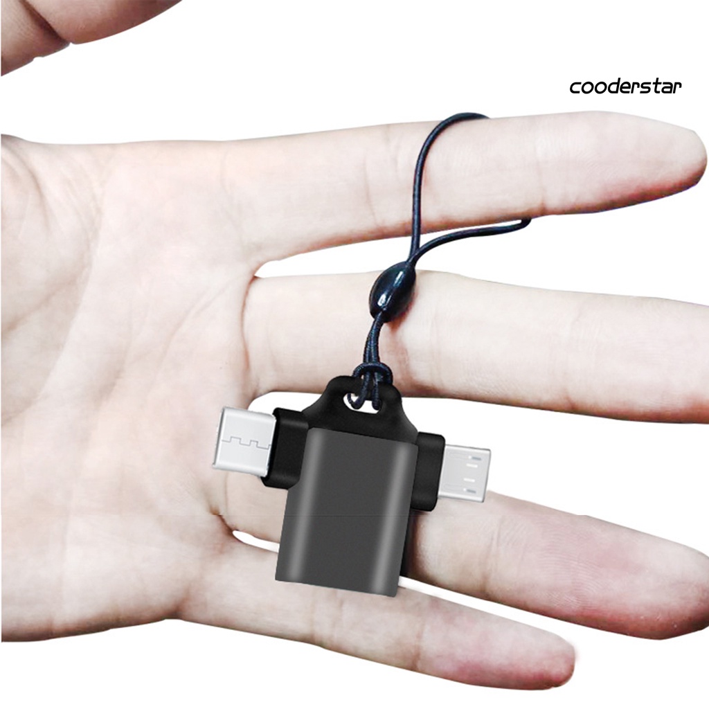 Đầu chuyển đổi ZJ-DN 2 trong 1 Type-C Micro USB OTG cho máy tính bảng/điện thoại laptop