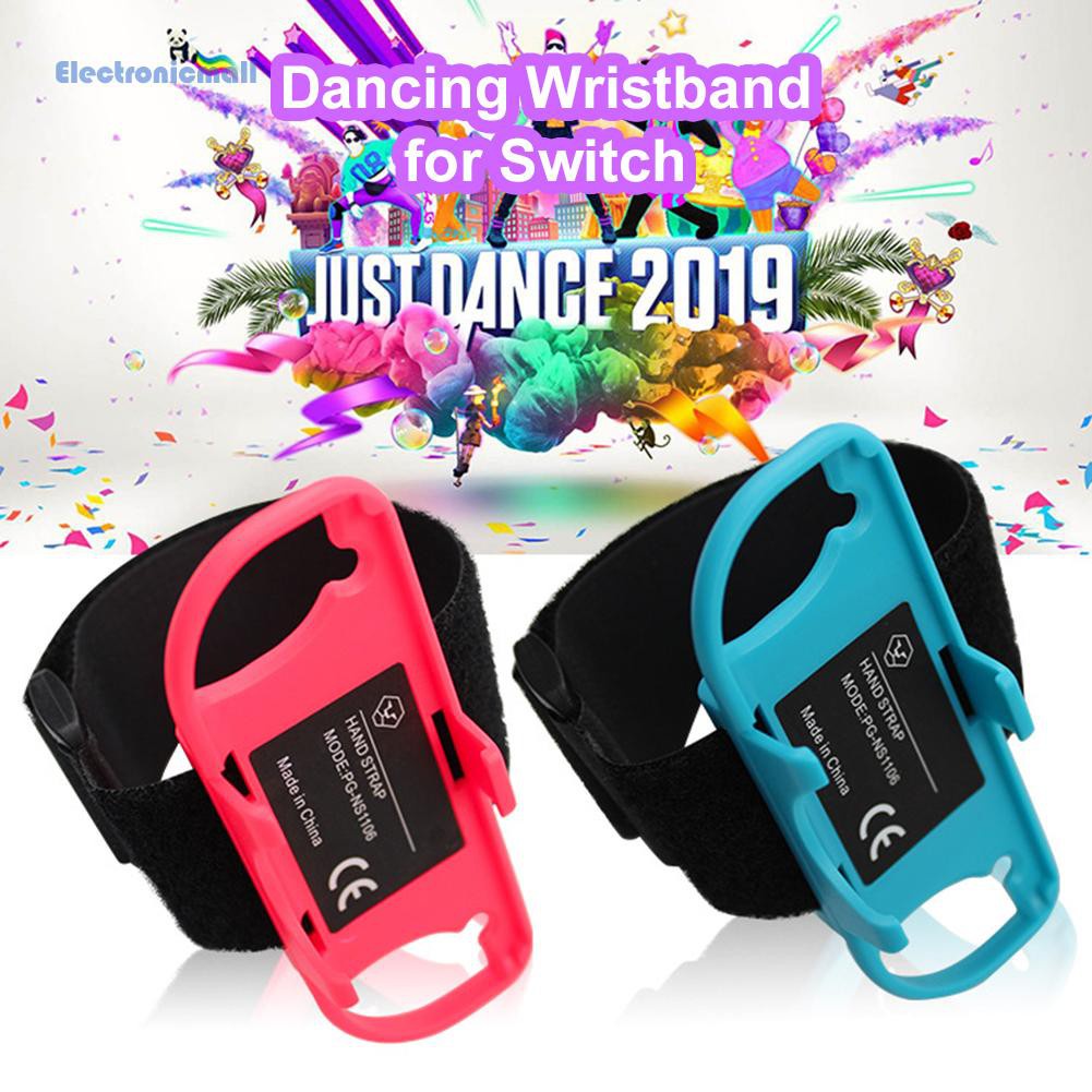 ElectronicMall01 Wrist Bands for Joy Con Controller Elastic Strap for Just Dance Game 1 Pair