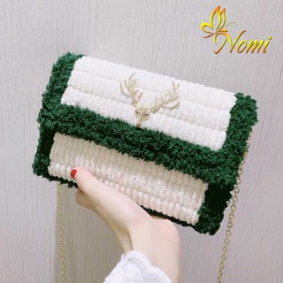 [Có hướng dẫn] Túi tự đan len mác hươu