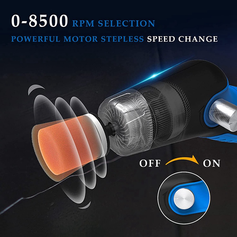 Bộ Dụng Cụ Đánh Bóng Xe Hơi 12V 2000MAh