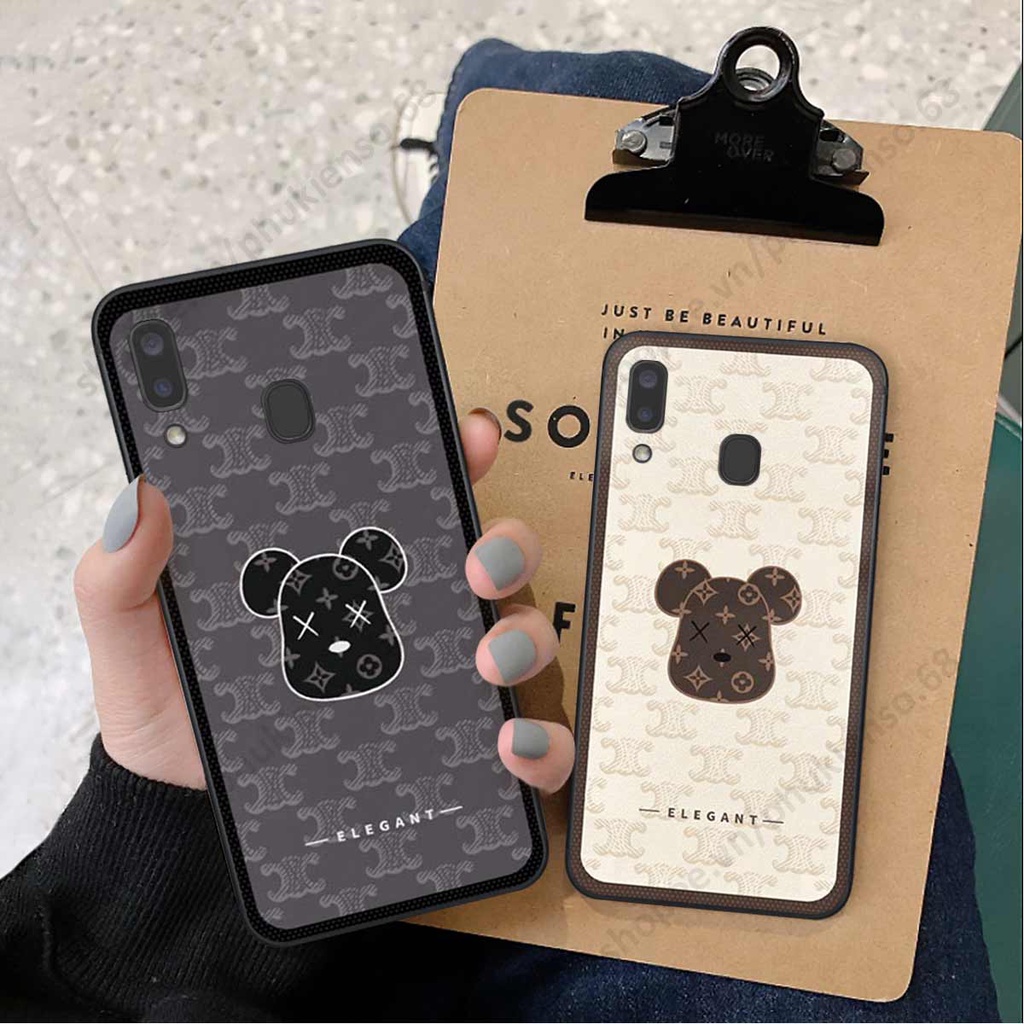 Ốp lưng điện thoại Samsung A20 / A30 elegant, gấu be@rbrick cao cấp, vỏ ốp rẻ đẹp