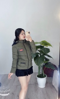 Áo phao béo nữ, mũ tháo đc