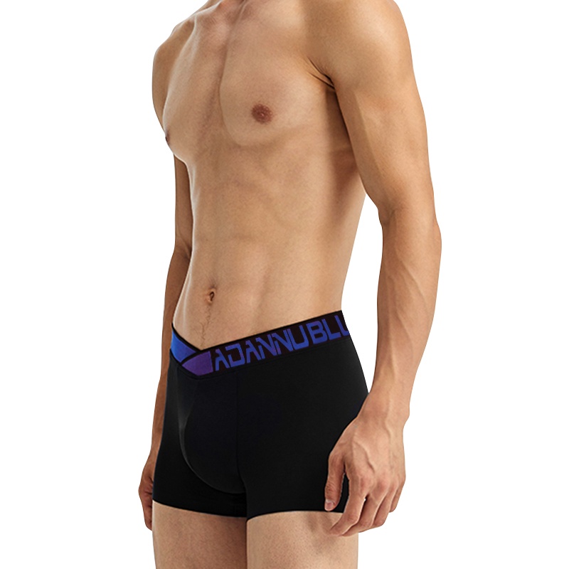 Quần Lót Boxer Lưng Thấp Hình Chữ V Thoáng Khí Thời Trang Cho Nam AD7277