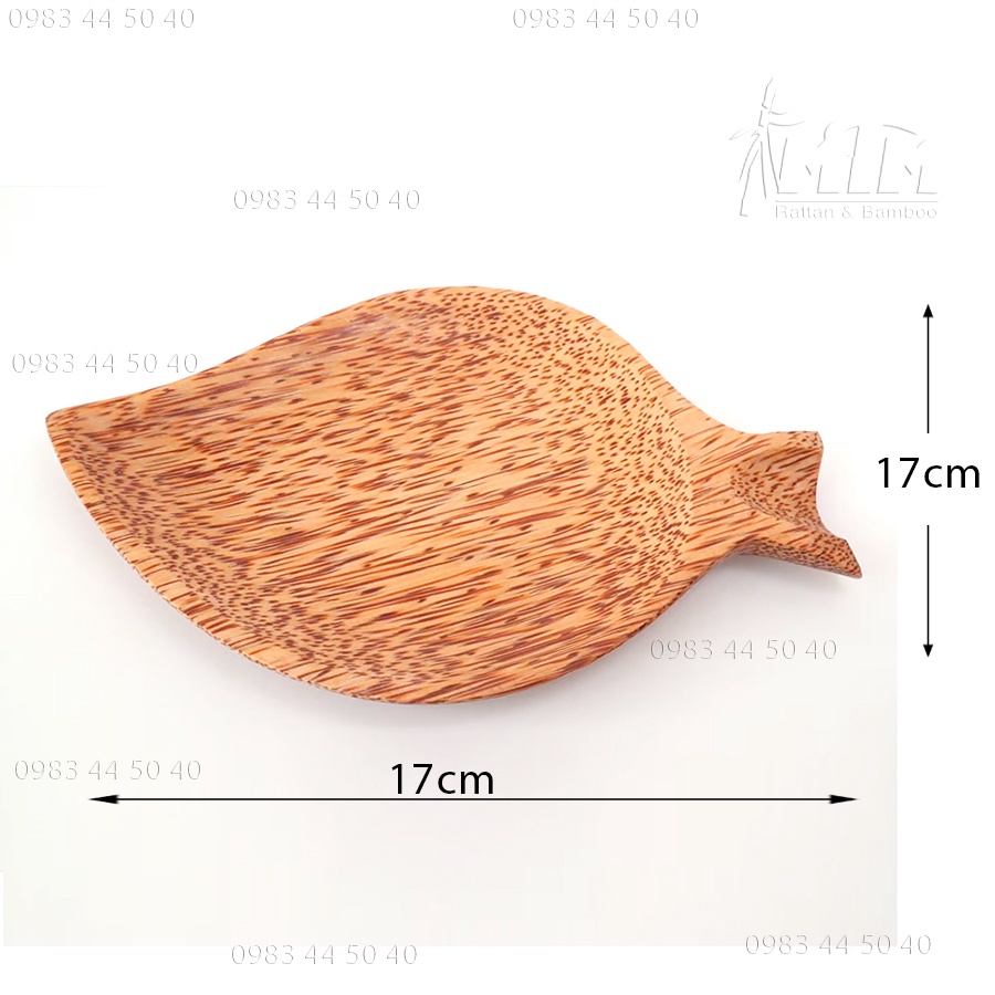 Đĩa dừa lá l Đĩa gỗ dừa đựng bánh mứt kẹo,trái cây, trang trí bàn ăn