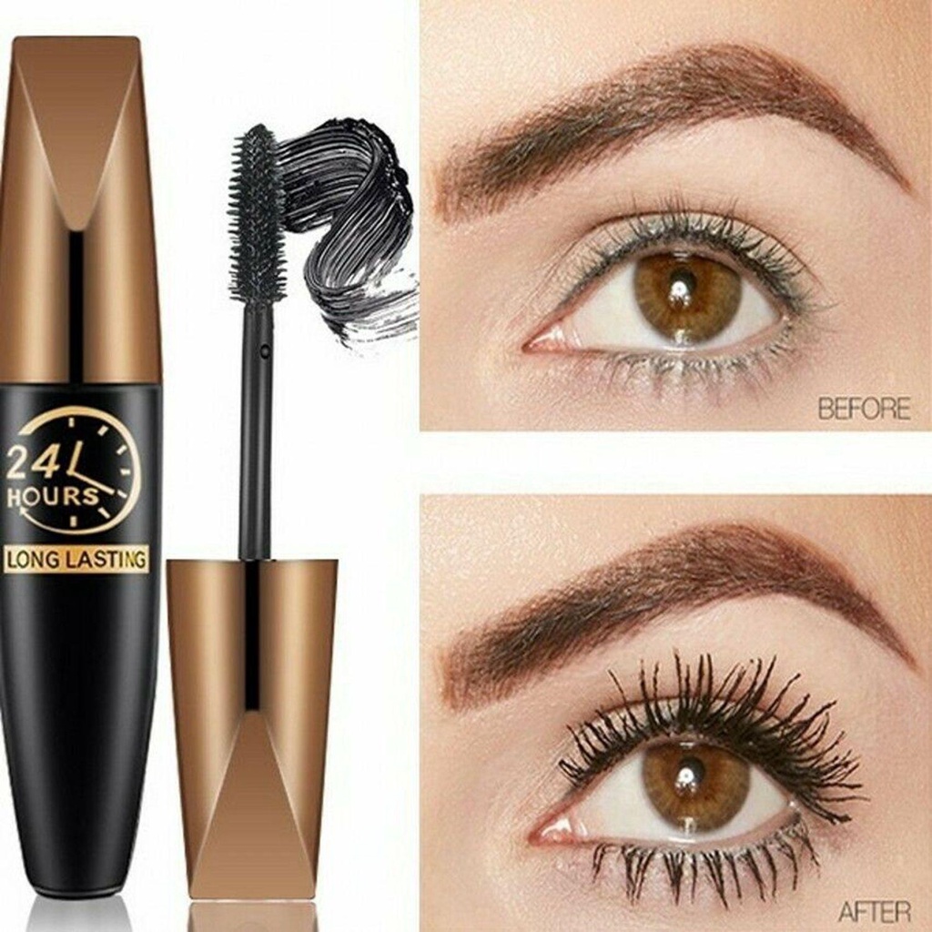 Mascara Sợi Tơ 4D Kháng Nước Nhanh Khô Chuốt Mi Cong Vút Và Dài Hơn