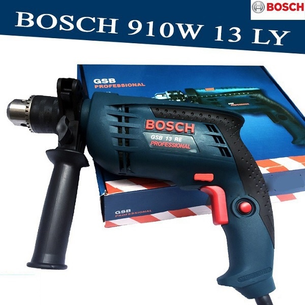 BỘ MÁY KHOAN BOSCH 910W - Máy Khoan Điện 13ly - Bộ Vali Đủ Đồ Nghề Chuyên Dùng