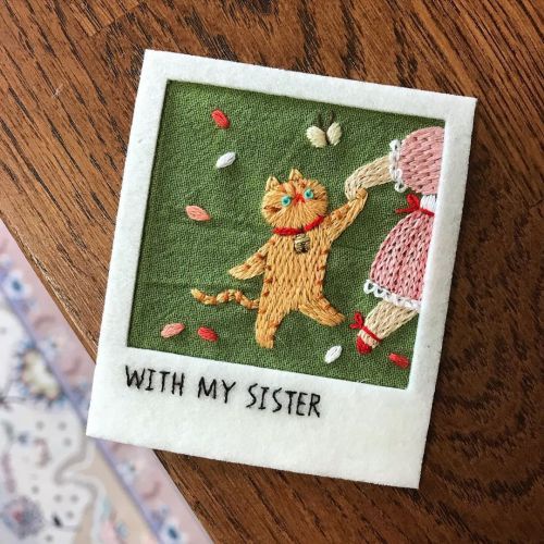 Kẹp sách DIY thêu  MÈO hoa - KIT nguyên liệu tự thêu COMBO THÊU ĐÁNH DẤU SÁCH hoa cỏ xinh xẵn- MIE handmade shop