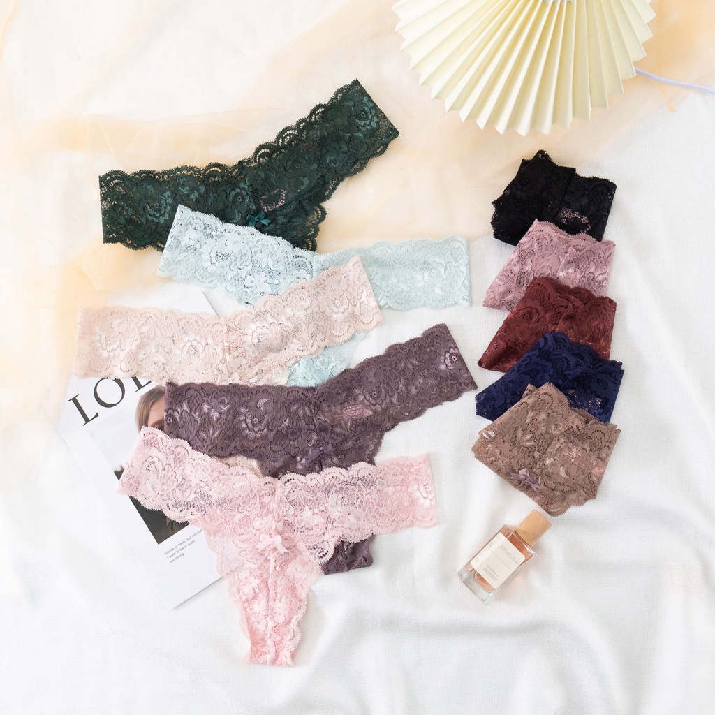 Quần lót nữ lọt khe cao cấp, chất ren mềm mịn, không lộ viền gợi cảm sexy HLBOUTIQUE L1446