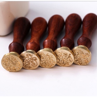 ĐẦU ĐỒNG CON DẤU ĐÓNG TEM SÁP - Cán gỗ