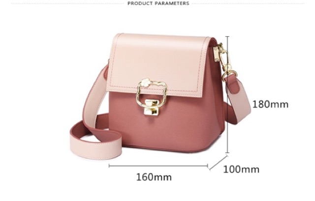 Túi đeo chéo nữ Just Star tone hồng đất - MG39