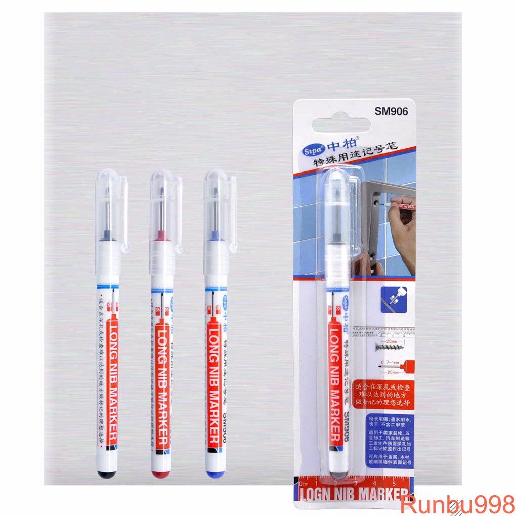 Plastic Marker Pen Woodwork Metal Glass Ceramic Making Scribing Waterproof Quick Dry Maker Pen