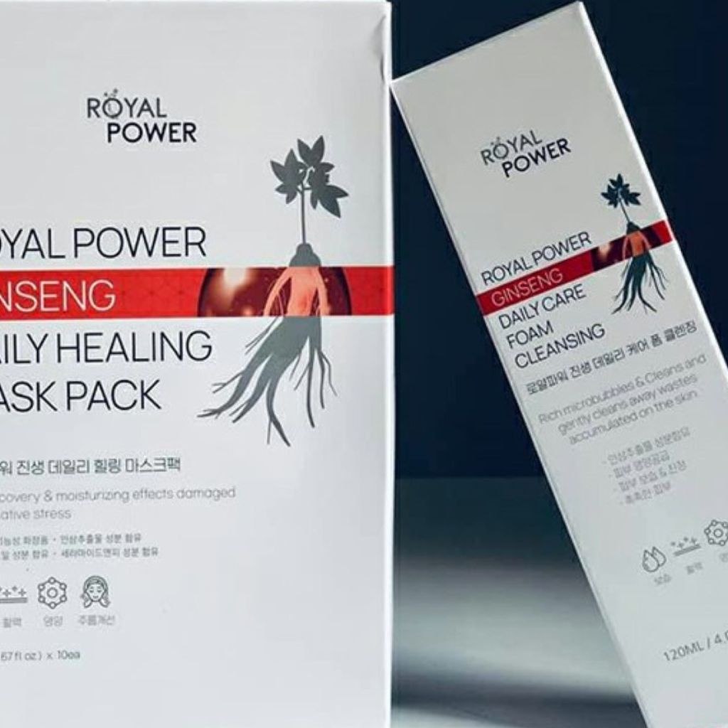Sữa Rửa Mặt Hồng Sâm ROYAL POWER Ngừa Nám Trắng Da Nâng Cơ hộp 120ml.