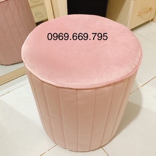 Ghế Đôn bàn trang điểm Siêu Cấp , Đôn trang điểm bọc đệm xuất xịn