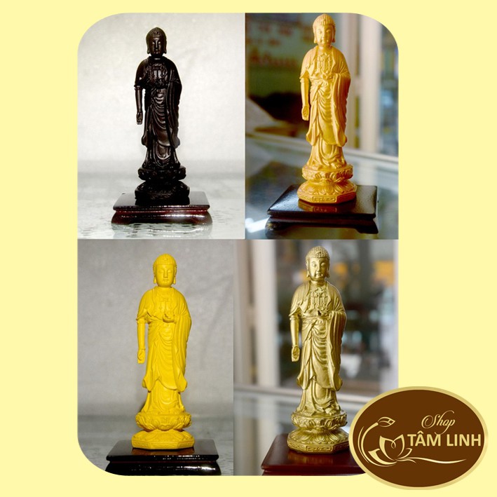 Tượng Đức Phật A Di Đà đứng cao 13cm Nhiều Size