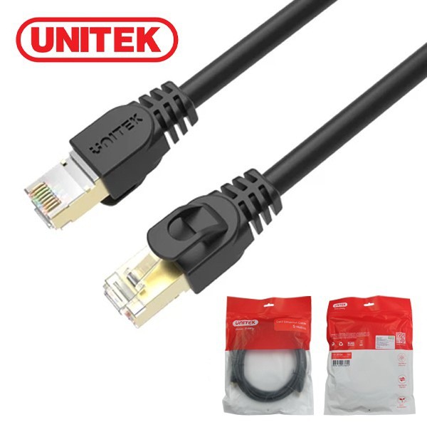 Cáp  SSTP Cat 7 Unitek 2m c1810ebk, 3m c1811ebk, 5m c1812ebk, Cáp mạng bấm sẵn Cat 7 Unitek 2m, 3m, 5m SSTP