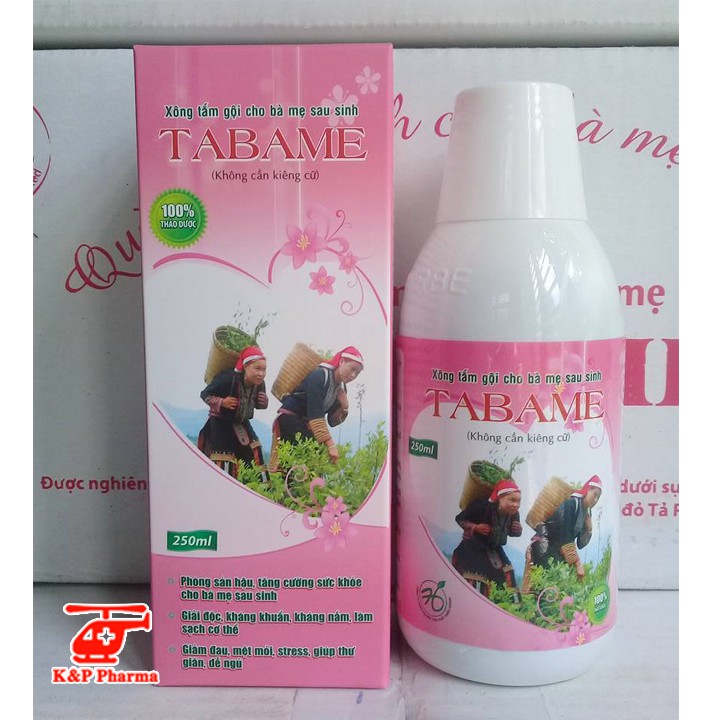 ✅ [CHÍNH HÃNG] TABAME - Nước xông tắm thảo dược cho bà mẹ sau sinh, giúp thư giãn sản hậu, 100% từ thiên nhiên